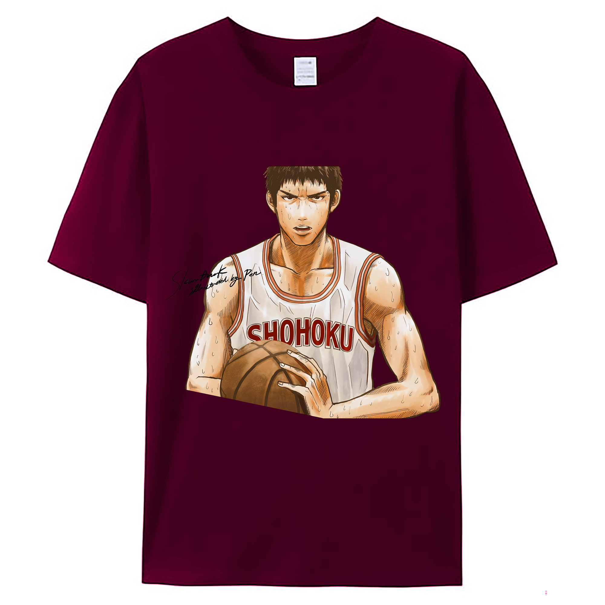 （画像用） SLAM DUNK／スラムダンク レディースカジュアルプリントTシャツ（綿100％）